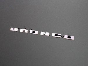 Ford Bronco Front Grille Letter Kit - LED - Illuminated - White w/ Red R